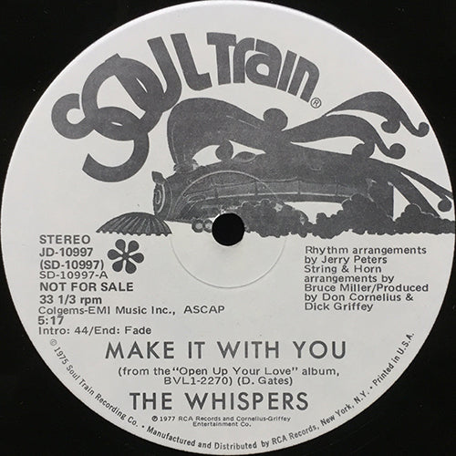 WHISPERS // MAKE IT WITH YOU (5:17) / YOU ARE NUMBER ONE (3:58)