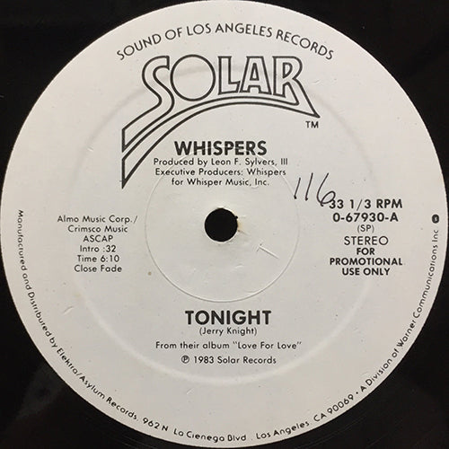 WHISPERS // TONIGHT (6:10)