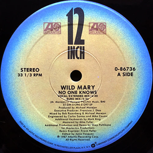 WILD MARY // NO ONE KNOWS (4VER)