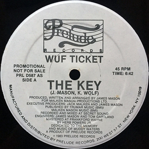 WUF TICKET // THE KEY (6:42/8:30)