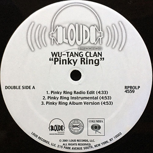 WU-TANG CLAN // PINKY RING (3VER) / Y'ALL BEEN WARNED (3VER)