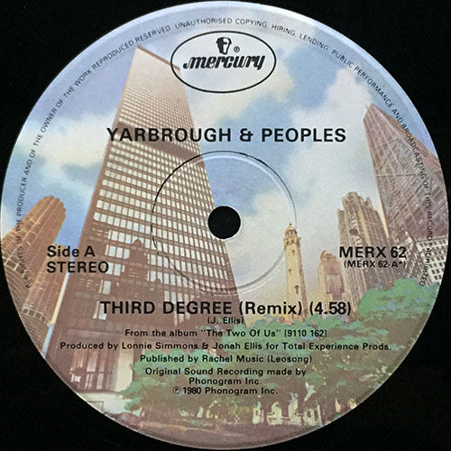 YARBROUGH & PEOPLES // THIRD DEGREE (REMIX) (4:58) / TWO OF US (4:15)