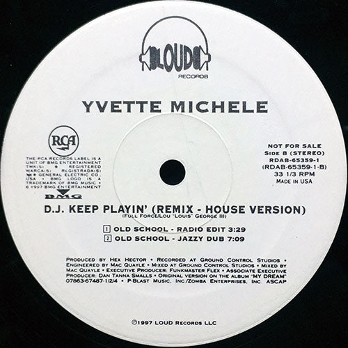 YVETTE MICHELE // D.J. KEEP PLAYIN' (HEX HECTOR REMIX) (4VER)
