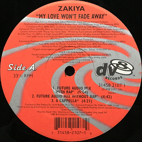 ZAKIYA // MY LOVE WON'T FADE AWAY (5VER)