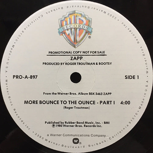 ZAPP // MORE BOUNCE TO THE OUNCE (4:00/9:27)