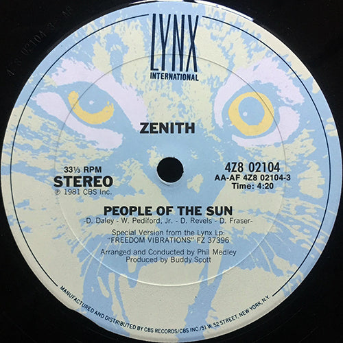 ZENITH // PEOPLE OF THE SUN (4:20) / DON'T TURN YOUR MIND AWAY (4:15)