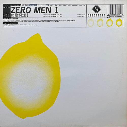 ZERO MEN 1 // KEY-SPIRACY 1 (ORIGINAL 12" MIX) (7:25) / KEY-SPIRACY 2 (ORIGINAL 12" MIX) (9:41)