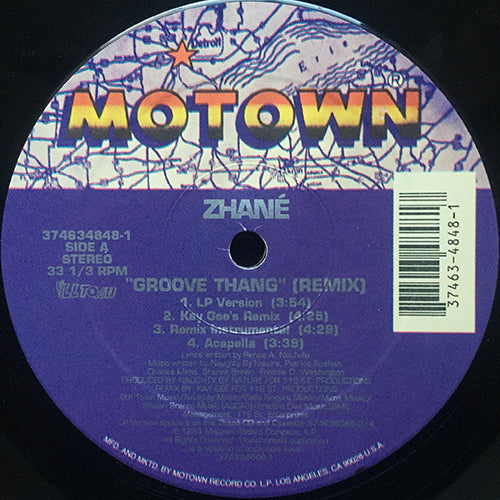 ZHANE // GROOVE THANG (REMIX & LP VERSION) (6VER)