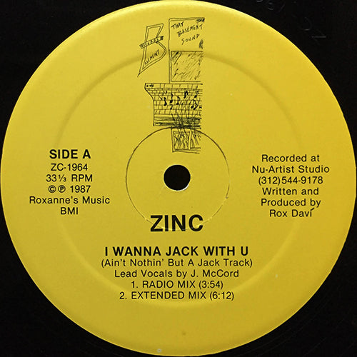ZINC // I WANNA JACK WITH U (4VER)