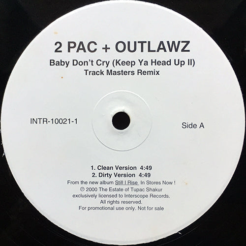 2 PAC + OUTLAWZ // BABY DON'T CRY (KEEP YA HEAD UP II) (TRACK MASTERS REMIX) (4VER)