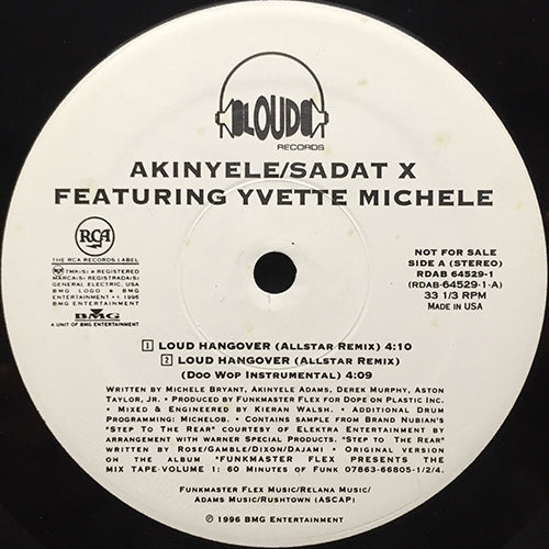 AKINYELE / SADAT X feat. YVETTE MICHELLE // LOUD HANGOVER (ALLSTAR REMIX & ORIGINAL) (4VER)