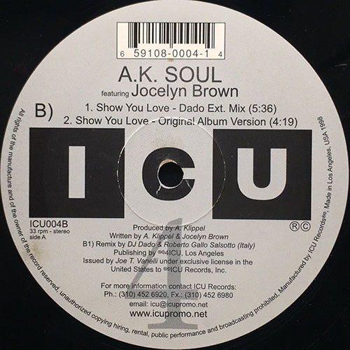 A.K. SOUL feat. JOCELYN BROWN // SHOW YOU LOVE (4VER)