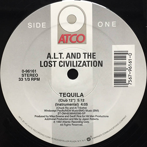 A.L.T. & THE LOST CIVILIZATION // TEQUILA (3VER) / REFRIED BEANS