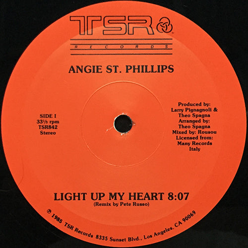 ANGIE ST. PHILLIPS // LIGHT UP MY HEART (REMIX) (8:07) / (ORIGINAL) (6:26) / (DUB) (4:32)