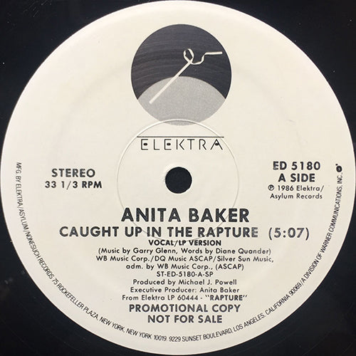 ANITA BAKER // CAUGHT UP IN THE RAPTURE (5:07/4:05)