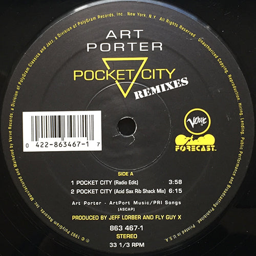 ART PORTER // POCKET CITY (REMIXES) (4VER)