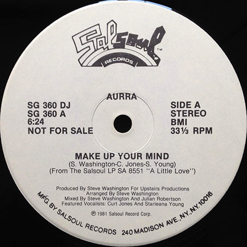 AURRA // MAKE UP YOUR MIND (6:24) / INST (10:16)