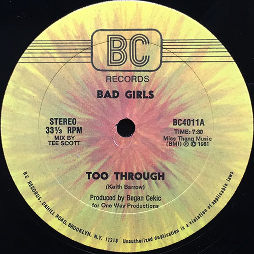 BAD GIRLS // TOO THROUGH (7:30/3:40) / INST (3:40)