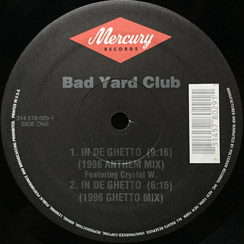 BAD YARD CLUB feat. DELTA & CRYSTAL WATERS // IN DE GHETTO (1996 REMIX & ORIGINAL) (3VER)
