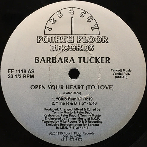BARBARA TUCKER // OPEN YOUR HEART (TO LOVE) (4VER)
