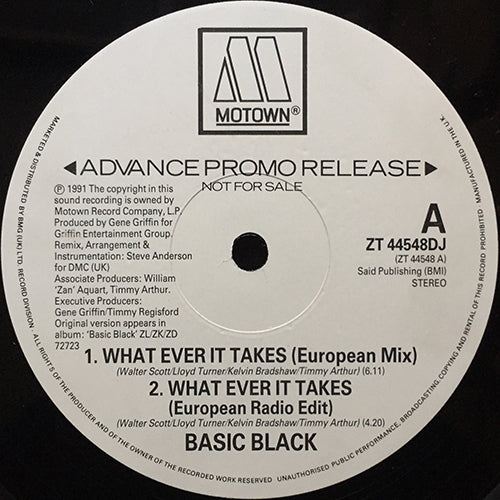 BASIC BLACK // WHAT EVER IT TAKES (EUROPEAN MIX) (3VER)