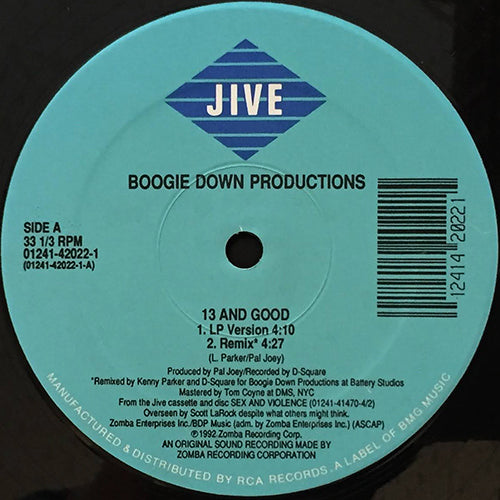 BOOGIE DOWN PRODUCTIONS // 13 AND GOOD (3VER) / BUILD AND DESTROY