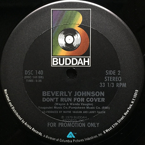 BEVERLY JOHNSON // CAN'T YOU FEEL IT (5:03) / DON'T RUN FOR COVER (5:35)