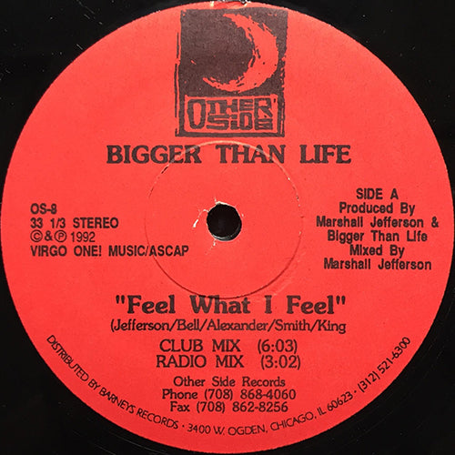BIGGER THAN LIFE // FEEL WHAT I FEEL (2VER) / HIGH & MIGHTY / UNTITLED