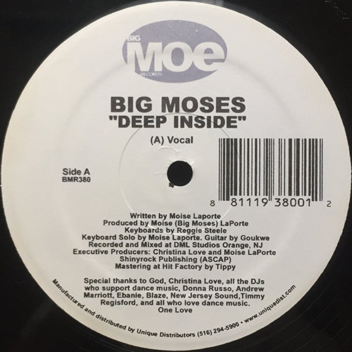 BIG MOSES // DEEP INSIDE (VOCAL) / (INST)