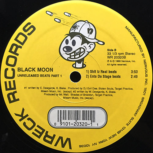 BLACK MOON // UNRELEASED BEATS PART 1 (EP) inc. POWERFUL IMPAK / NIGUS TALK SHIT BEATS / SHIT IZ REAL BEATS / ENTA DA STAGE BEATS