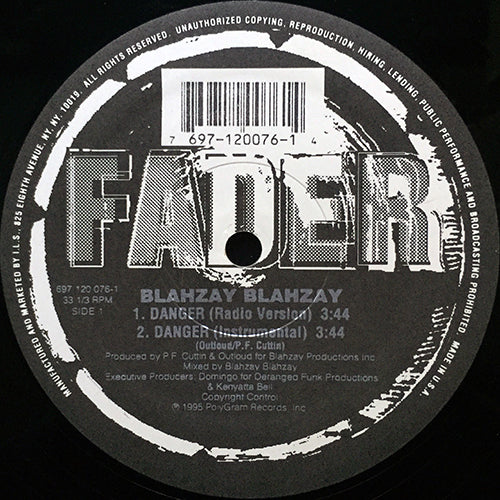 BLAHZAY BLAHZAY // DANGER (4VER)