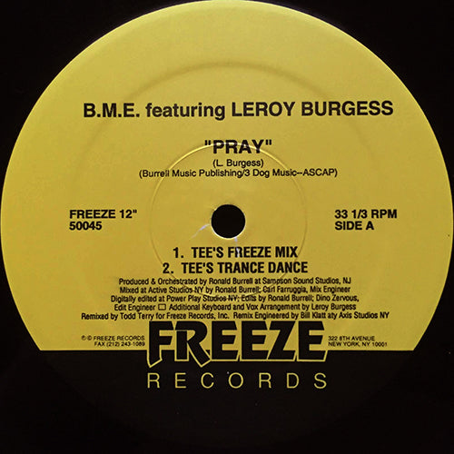 B.M.E. feat. LEROY BURGESS // PRAY (5VER)