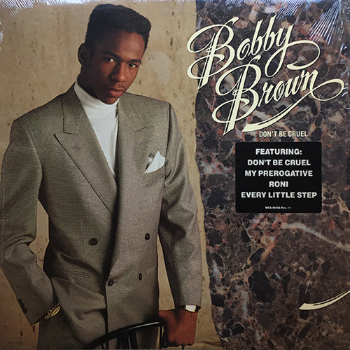 BOBBY BROWN // DON'T BE CRUEL (LP) inc. CRUEL PRELUDE / MY PREROGATIVE / RONI / ROCK WIT 'CHA / EVERY LITTLE STEP / I'LL BE GOOD TO YOU / TAKE IT SLOW / ALL DAY ALL NIGHT / I REALLY LOVE YOU GIRL / CRUEL REPRISE