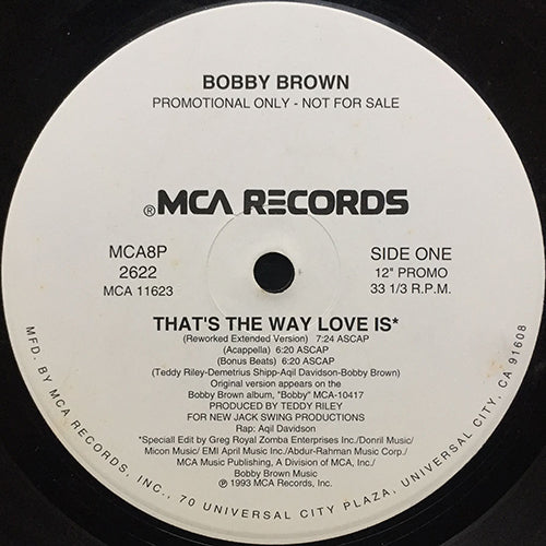 BOBBY BROWN // THAT'S THE WAY LOVE IS (REWORKED VERSION) (7VER)