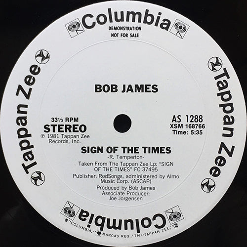 BOB JAMES // SIGN OF THE TIMES (5:35)