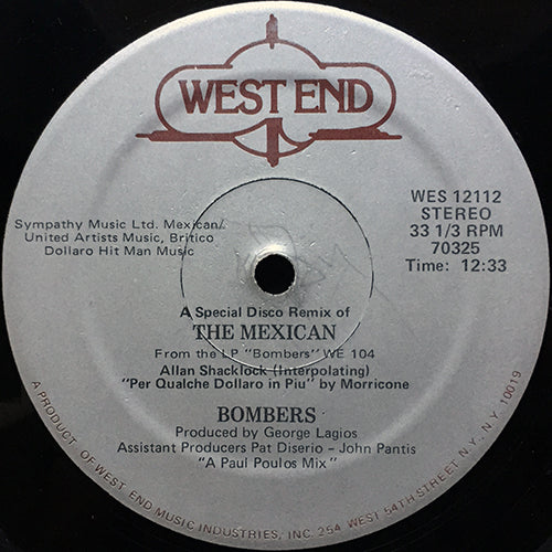 BOMBERS // THE MEXICAN (12:33) / DANCE, DANCE, DANCE (6:04)