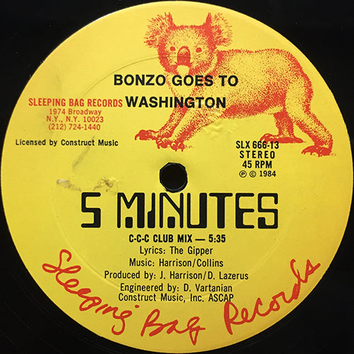 BONZO GOES TO WASHINGTON // 5 MINUTES (3VER)