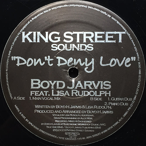 BOYD JARVIS feat. LISA RUDOLPH // DON