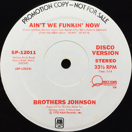 BROTHERS JOHNSON // AIN'T WE FUNKIN' NOW (714/333) next records japan