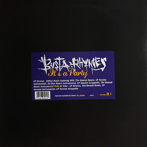 BUSTA RHYMES feat. ZHANE / SWV // IT'S A PARTY (7VER) / ILL VIBE (4VER)