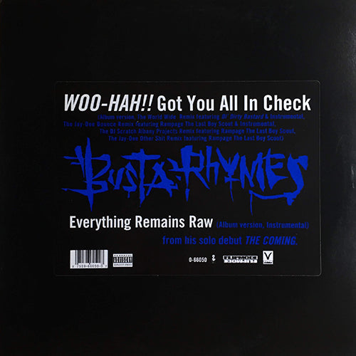 BUSTA RHYMES // WOO-HAH!! GOT YOU ALL IN CHECK (6VER) / EVERYTHING REMAINS RAW (2VER)