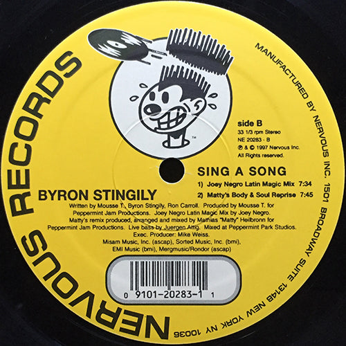 BYRON STINGILY // SING A SONG (UK MIXES) (4VER)
