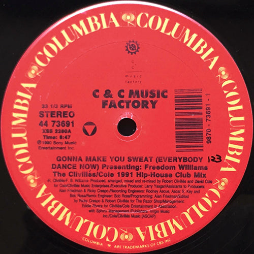 C+C MUSIC FACTORY feat. FREEDOM WILLIAMS // GONNA MAKE YOU SWEAT (REMIX) (3VER)