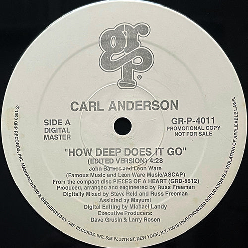 CARL ANDERSON // HOW DEEP DOES IT GO (4:28)