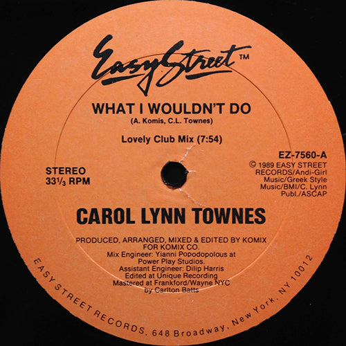 CAROL LYNN TOWNES // WHAT I WOULDN'T DO (3VER)