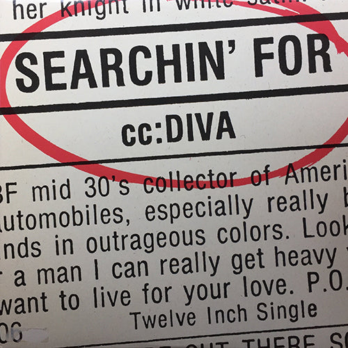 cc: DIVA // SEARCHIN' FOR (6VER)