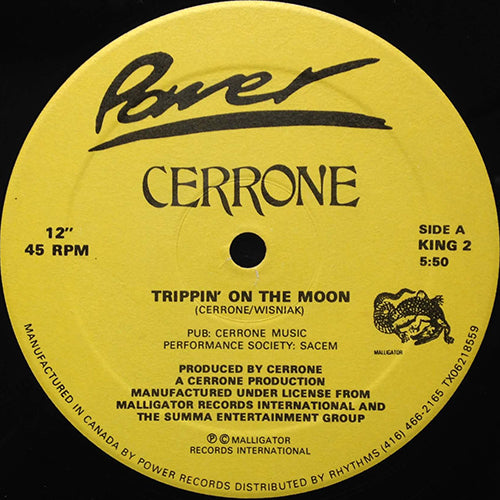 CERRONE // GIVE ME LOVE (5:24) / TRIPPIN' ON THE MOON (5:50)