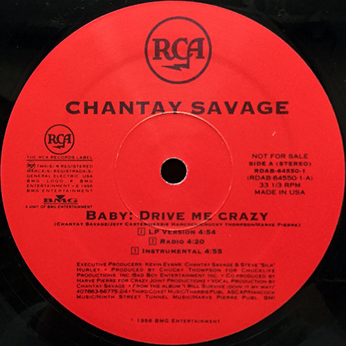 CHANTAY SAVAGE // BABY: DRIVE ME CRAZY (3VER) / I WILL SURVIVE (KO MIX) (2VER) /