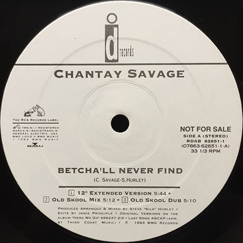 CHANTAY SAVAGE // BETCHA'LL NEVER FIND (5VER)