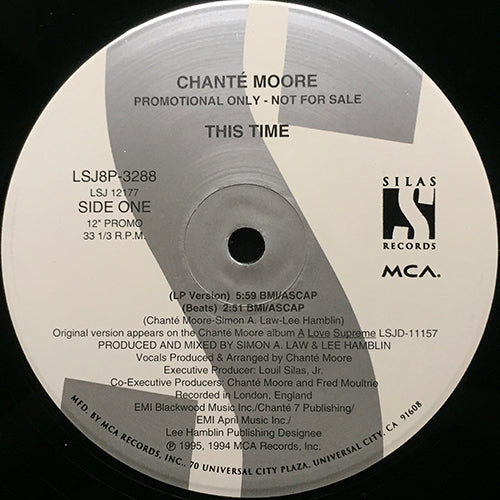 CHANTE MOORE // THIS TIME (LP VERSION) (5VER)